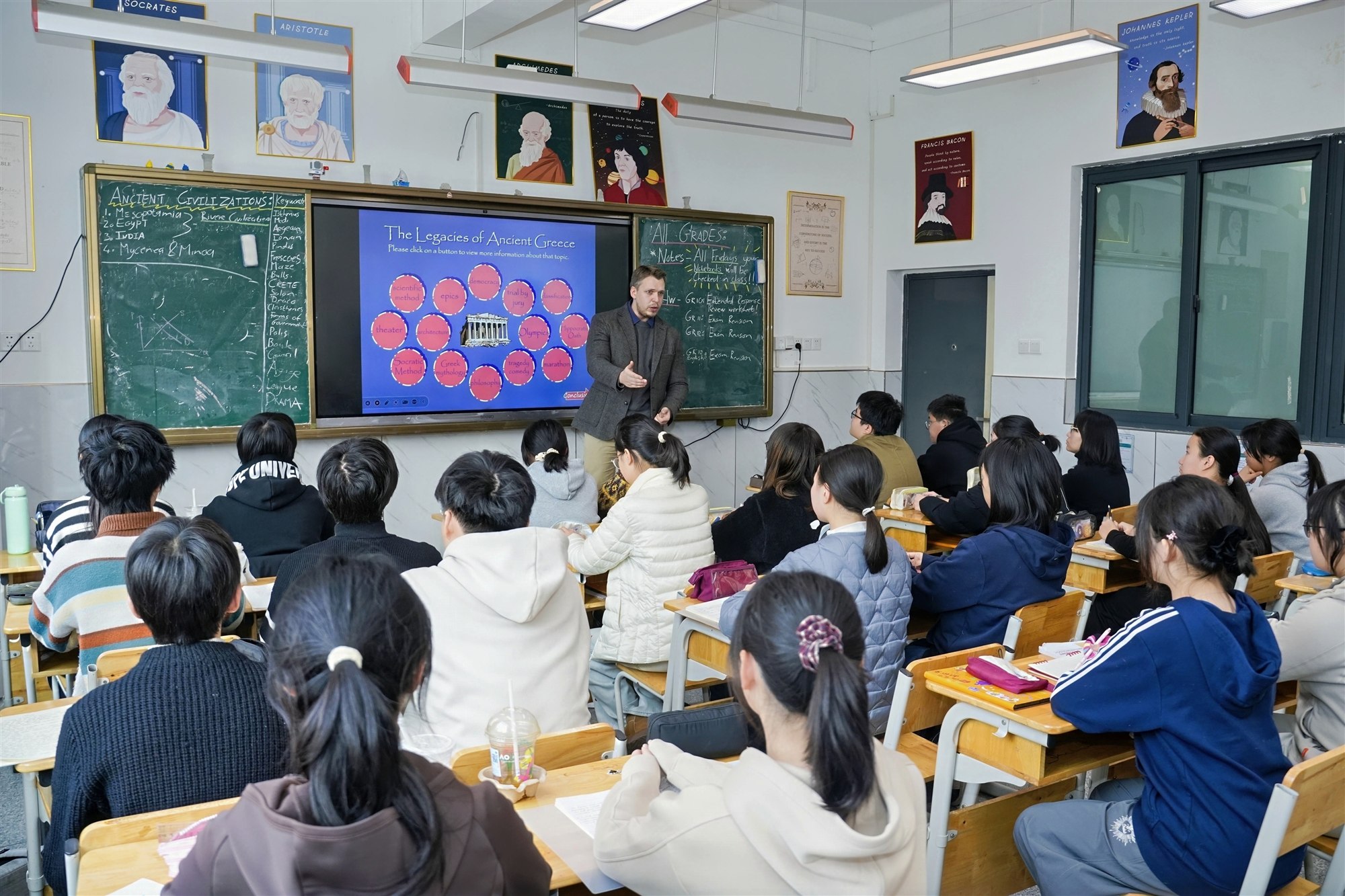 Wuhan No. 2 High School classroom