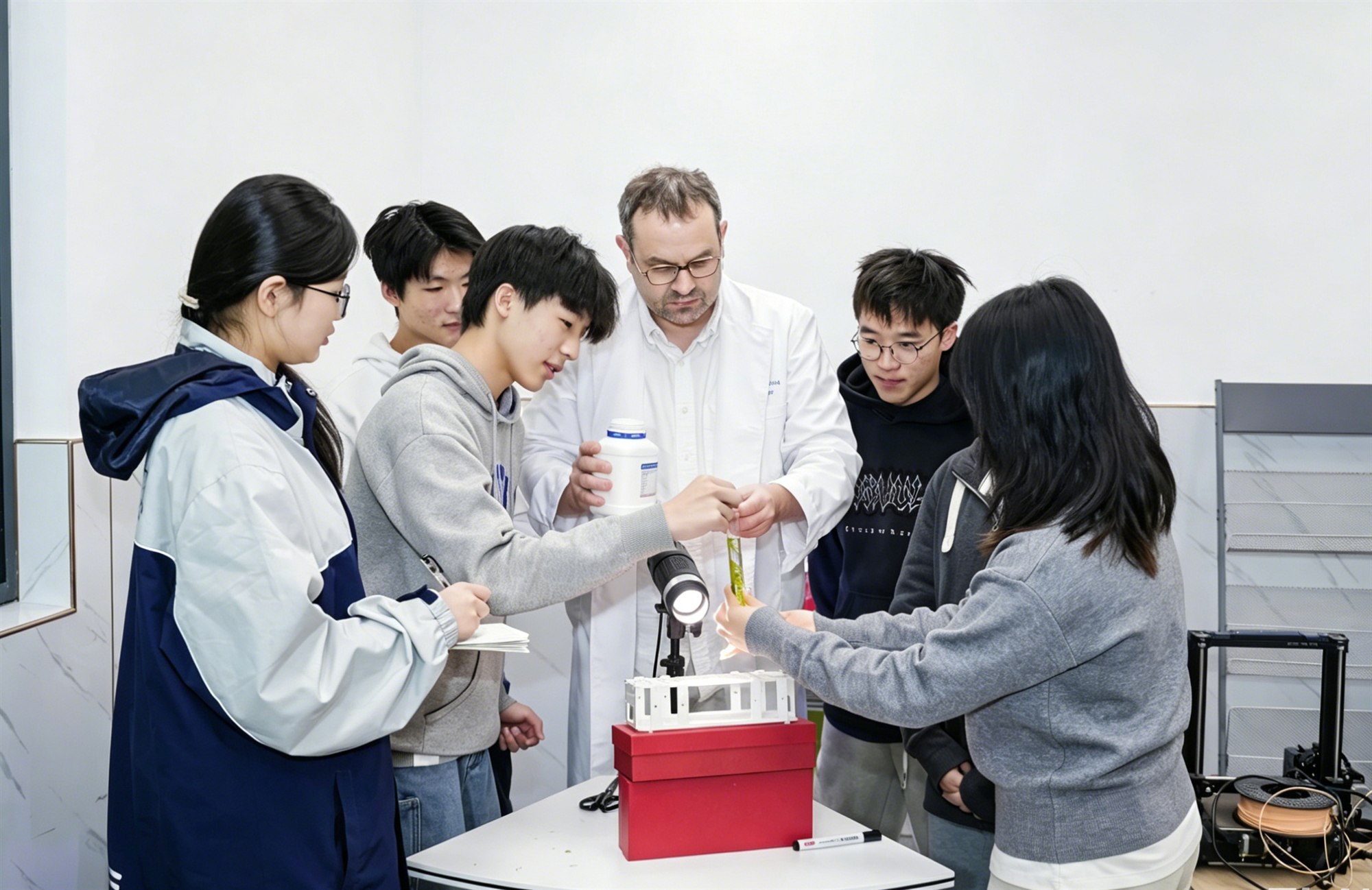 Wuhan No. 2 High School science experiment